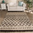 Bowery Hill Ivory and Charcoal Handwoven Wool Area Rug