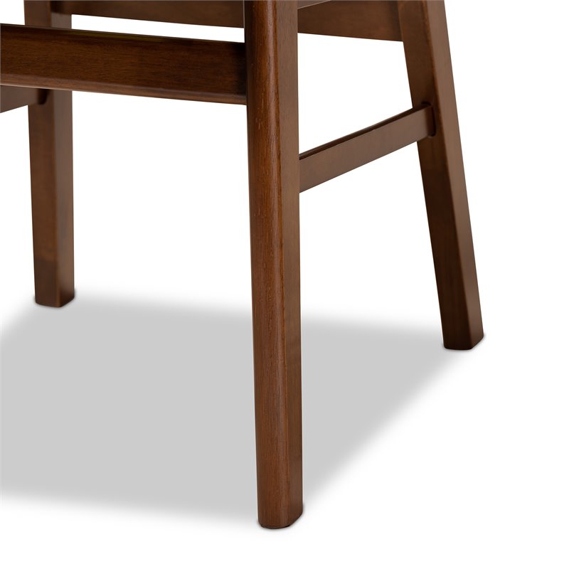 Bowery Hill Grey and Walnut Brown Finished Wood 5-Piece Dining Set