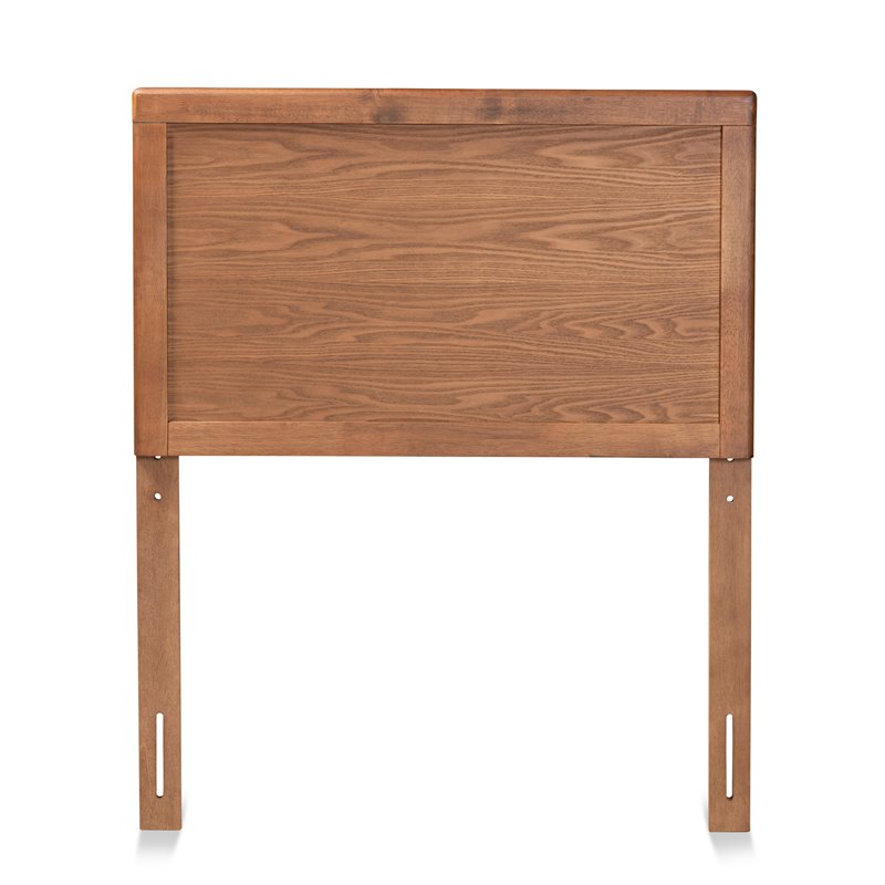 Bowery Hill Walnut Brown Finished Wood Twin Size Headboard
