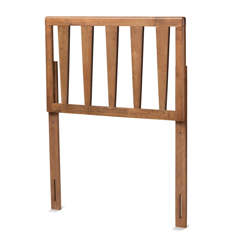Bowery Hill Walnut Finished Wood Twin Size Headboard