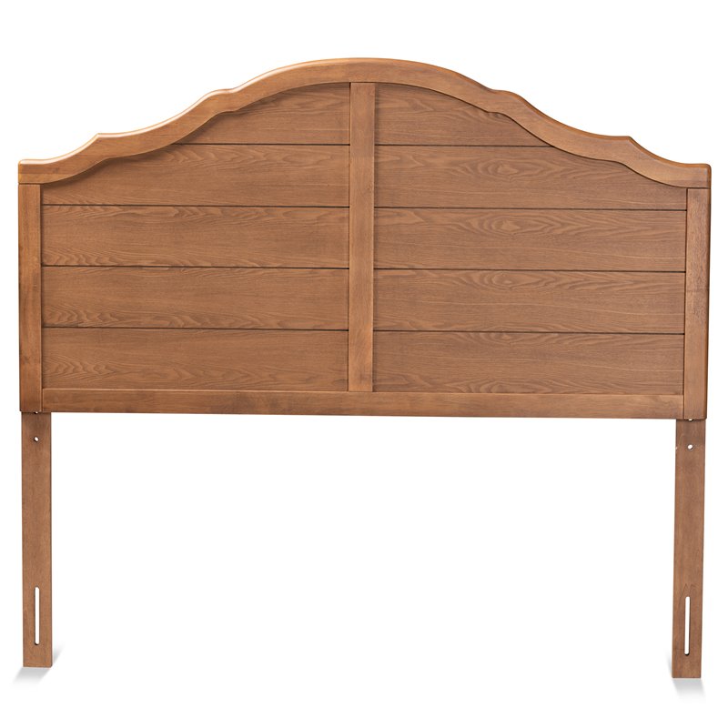 Bowery Hill Modern Wood Vintage King Size Headboard in Ash Walnut