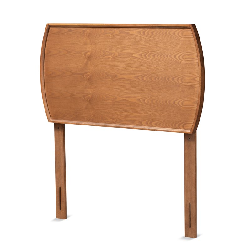 Bowery Hill Walnut Finished Wood Twin Size Headboard