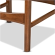 Bowery Hill Sand Walnut Brown Finished Wood 2-Piece Counter Stool Set