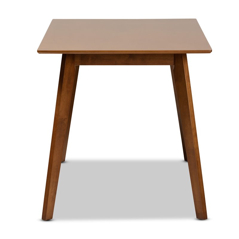 Bowery Hill Transitional Walnut Brown Finished Wood Dining Table