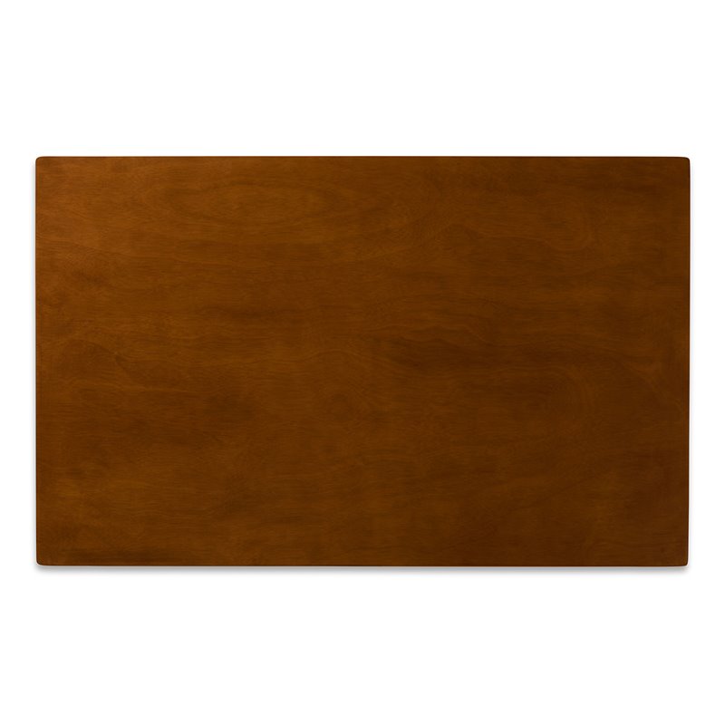 Bowery Hill Transitional Walnut Brown Finished Wood Dining Table