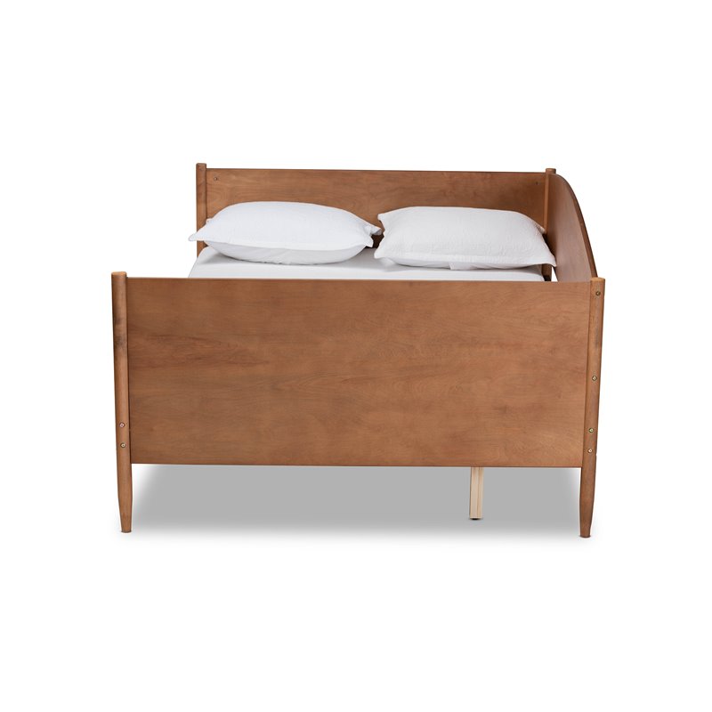 Bowery Hill Rubberwood Ash Walnut Daybed Rectangular Mid-Century 78.2
