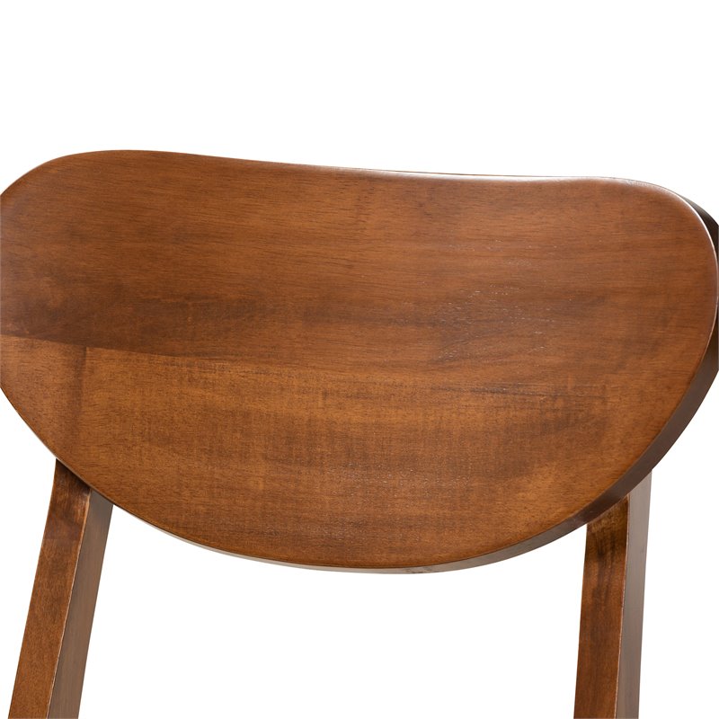 Bowery Hill Grey Walnut Brown Finished Wood 5-Piece Dining Set