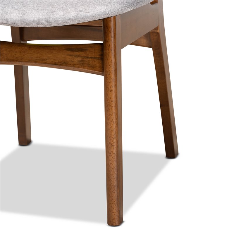 Bowery Hill Grey Walnut Brown Finished Wood 5-Piece Dining Set