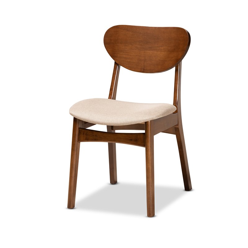 Bowery Hill Sand Walnut Brown Finished Wood 5-Piece Dining Set
