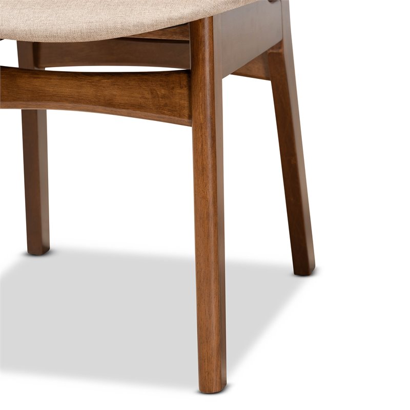 Bowery Hill Sand Walnut Brown Finished Wood 5-Piece Dining Set
