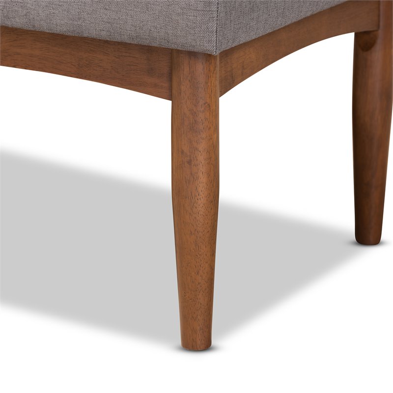 Bowery Hill Grey and Brown Finished Wood 2-Piece Dining Set