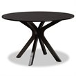 Bowery Hill Transitional Dark Brown Finished Wood 7-Piece Dining Set