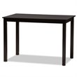 Bowery Hill Transitional Dark Brown Finished Wood 5-Piece Dining Set