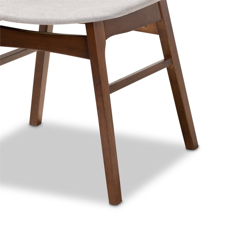Bowery Hill Grey Finished Wood 5-Piece Dining Set with Table
