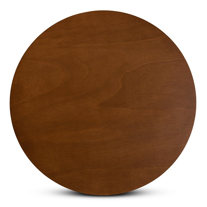 Bowery Hill Walnut Brown Finished Wood 5-Piece Dining Set