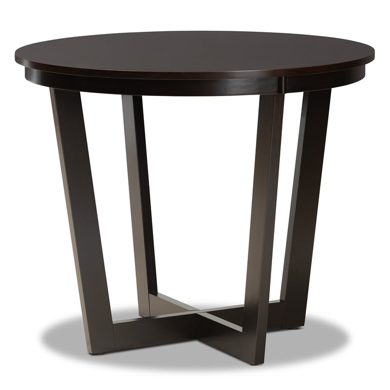 Bowery Hill Two-Tone Brown Finished Wood 5-Piece Dining Set