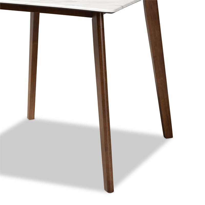 Bowery Hill Contemporary Brown Finished Wood Dining Table