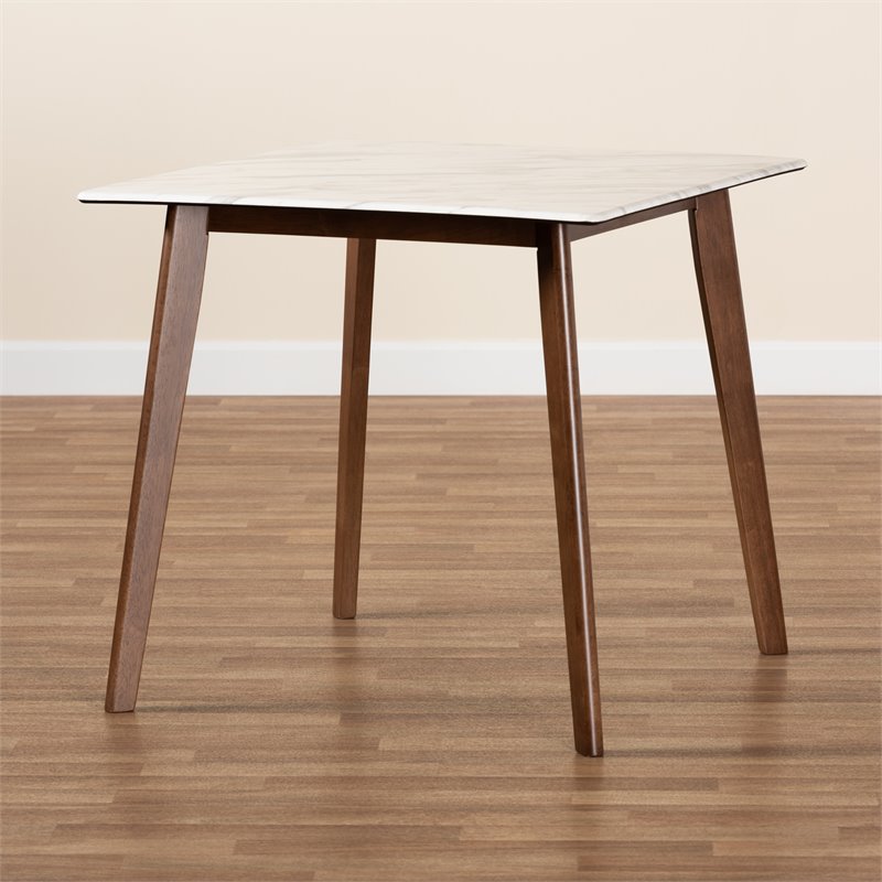 Bowery Hill Contemporary Brown Finished Wood Dining Table