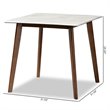 Bowery Hill Contemporary Brown Finished Wood Dining Table