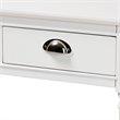 Bowery Hill White Finished Wood 3-Drawer Entryway Console Table