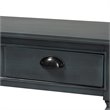 Bowery Hill Grey Finished Wood 3-Drawer Entryway Console Table