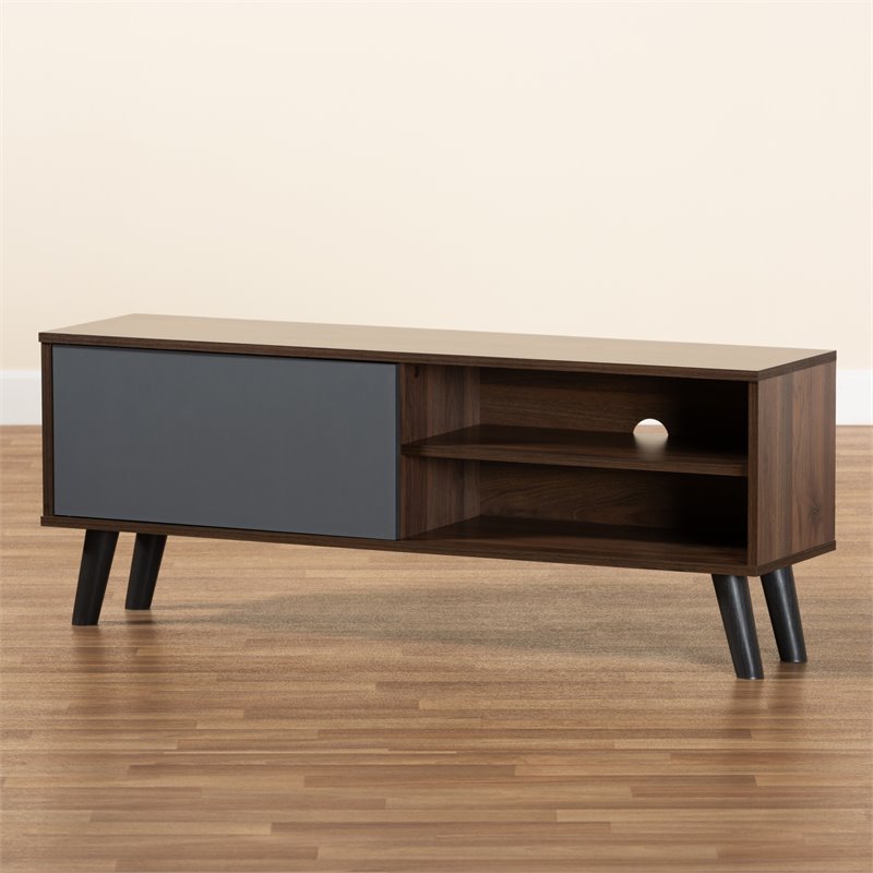Bowery Hill Modern Engineered Wood TV Stand for TVs up to 47