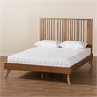 Bowery Hill Transitional Ash Walnut Finished Wood Full Size Platform Bed