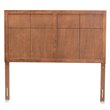 Bowery Hill Walnut Finished Wood Queen Size Headboard
