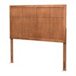 Bowery Hill Walnut Finished Wood Queen Size Headboard