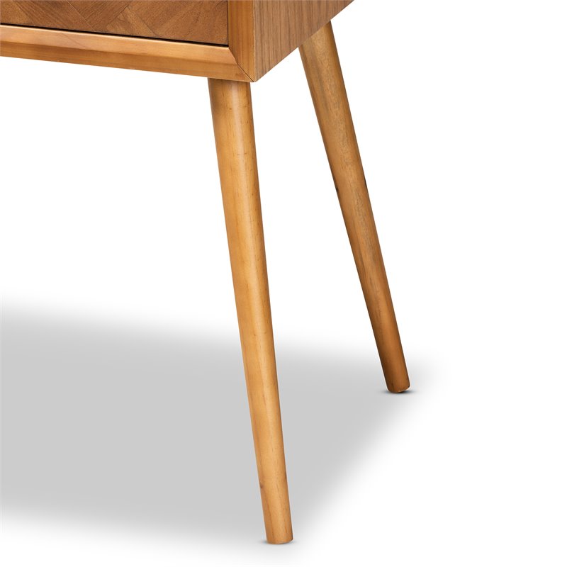 Bowery Hill Brown Finished Wood 2-Drawer Console Table