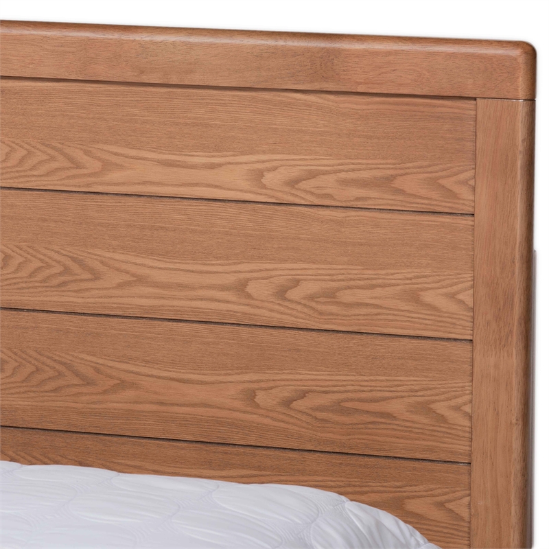 Bowery Hill Ash Walnut Brown Finished Wood Full Size 3-Drawer Bed