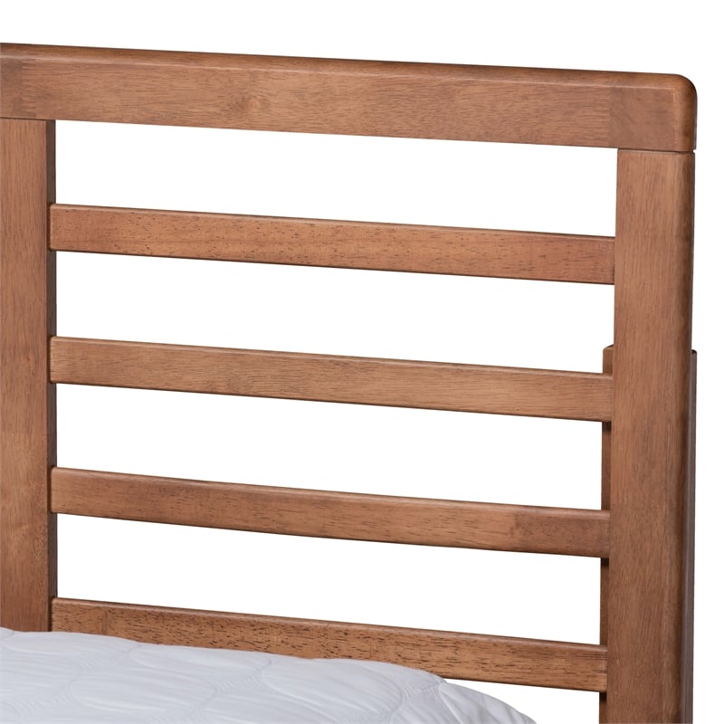 Bowery Hill Ash Walnut Brown Finished Wood King Size 3-Drawer Bed