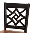 Bowery Hill Two-Tone Brown Finished Wood 2-Piece Counter Stool Set