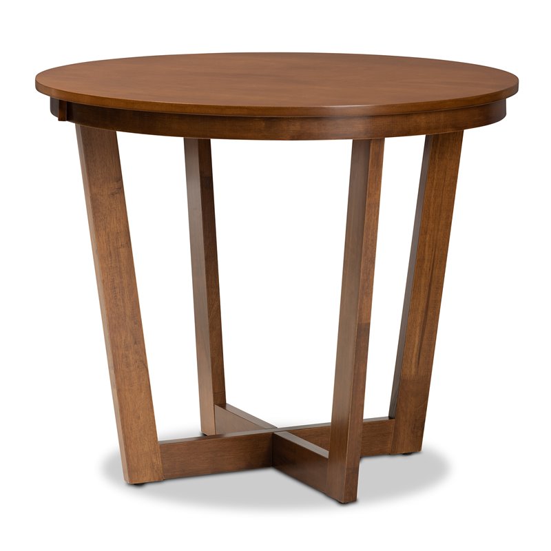 Bowery Hill Grey and Walnut Brown Finished Wood 5-Piece Dining Set