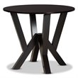 Bowery Hill Transitional Dark Brown Finished Wood 5-Piece Dining Set