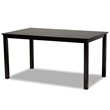 Bowery Hill Transitional Dark Brown Finished Wood 7-Piece Dining Set