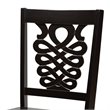 Bowery Hill Transitional Dark Brown Finished Wood 5-Piece Dining Set