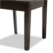 Bowery Hill Transitional Dark Brown Finished Wood 5-Piece Dining Set