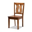Bowery Hill Transitional Walnut Brown Finished Wood 7-Piece Dining Set