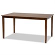 Bowery Hill Transitional Walnut Brown Finished Wood 7-Piece Dining Set