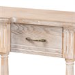 Bowery Hill Rustic Whitewashed Brown Finished Wood 3-Drawer Console Table