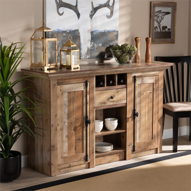Bowery Hill Finished Wood 2-Door Dining Room Sideboard Buffet