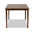 Bowery Hill Walnut Finished Rectangular Wood Dining Table