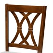 Bowery Hill Grey Upholstered Walnut Finished 7-Piece Dining Set