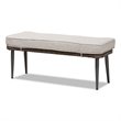 Bowery Hill Modern Light Grey Upholstered 5-Piece Woven Rattan Patio Set