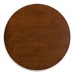 Bowery Hill Rubberwood Walnut Brown Dining Table Round 39.4