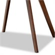 Bowery Hill Rubberwood Walnut Brown Dining Table Round 39.4