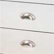 Bowery Hill 2-Drawer Mid-Century Metal Accent Storage Chest in Silver