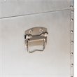 Bowery Hill 2-Drawer Mid-Century Metal Accent Storage Chest in Silver