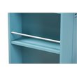 Bowery Hill Sky Blue Finished Wood Kitchen Storage Cart